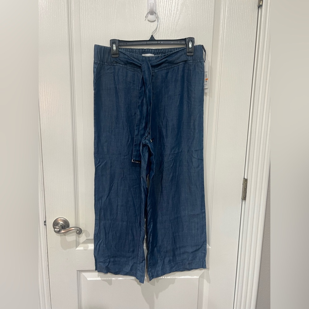 Calvin Klein Denim Cropped Blue Pants